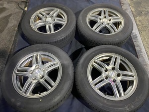 WAREN アルミホイール 15×6J インセット43 195/65/R15 2022年製 ブリヂストン☆引き取り歓迎☆千葉市若葉区から出品☆