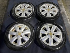 HE22S ラパン 純正 アルミホイール 14×4.5J オフセット45 155/65/R14 ブリヂストンタイヤ ☆引き取り歓迎☆千葉市若葉区から出品☆