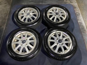 MG22S モコ MRワゴン PREO アルミホイール 13×4.00B インセット45 155/65/R13 2022年製 ブリヂストンタイヤ ☆引き取り歓迎☆千葉市若葉区