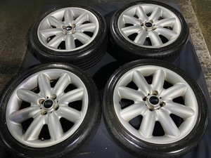 BMW MINI GH-RE16 純正 アルミホイール 17×7J オフセット48 205/45/R17 ダンロップタイヤ ☆引き取り歓迎☆千葉市若葉区から出品☆