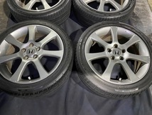 RB1 オデッセイ アブソルート 純正 ENKEI アルミホイール 18×7J オフセット55 225/45/R18 グッドイヤータイヤ ☆引き取り歓迎☆千葉市から_画像3