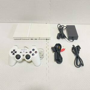 1円☆ PS2 SCPH-75000 WH ホワイト SONY プレステ2 薄型 本体 コントローラ DUALSHOCK プレイステーション PlayStation