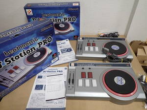 「5121/S5A」まとめて2点 コナミ KONAMI PS1 DJ STATION PRO beatmania 専用コントローラー ビートマニア プレイステーション 元箱ジャンク