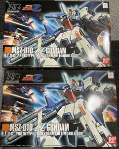 HGUC ZZガンダム 1/144 バンダイ 新品 素組 2個セット 機動戦士ガンダムZZ ダブルゼータ 旧ロゴ ガンプラ