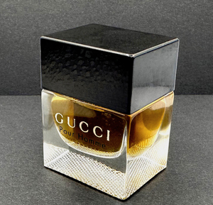 * Gucci perfume *GUCCI Pour Homme EDT. 5ml go in BOTTLE** unused / super ultra rare / ground under cold . warehouse storage / records out of production / hard-to-find / box have 