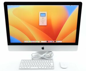 Apple iMac Retina 5K 27インチ 2017 Core i5-7600 3.5GHz 32GB 1TB(HDD) 32GB(APPLE SSD) FusionDrive仕様 Radeon Pro 575 macOS Ventura