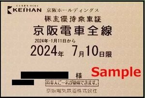 一部送料込◆京阪電気鉄道◆ 株主優待乗車証 電車全線 定期型M-001