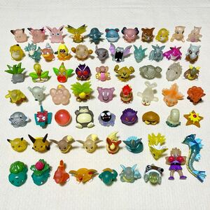 ポケモンキッズ クリア 65体 大量セット まとめ売り 初期 指人形 ソフビ フィギュア レア 透明 スケルトン