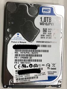 使用時間 879時間 正常 WDC WD10JPVX-16JC3T3 1000GB n20231214-5