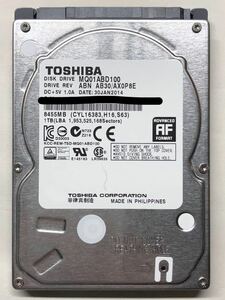 使用時間 1800時間 正常 TOSHIBA MQ01ABD100 1000GB 1TB s20231206-208