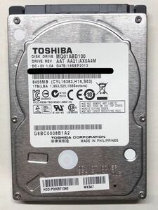 使用時間 799時間 正常 TOSHIBA MQ01ABD100 1000GB 1TB s20231206-202