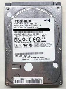 使用時間 194時間 正常 TOSHIBA MQ01ABD100 1000GB 1TB s20231206-201
