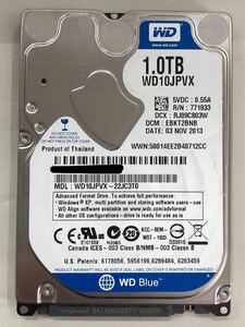 使用時間 4197時間 正常 WDC WD10JPVX-22JC3T0 1000GB 1TB s20231204-201