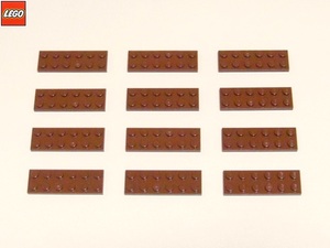 レゴ LEGO パーツ ２×６プレート（茶）12個 部品 未使用