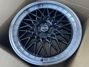 新品 ホイール STINER FTX 20X8.5J +35 5H-114.3 オニキスブラック/リムポリッシュ 1台分