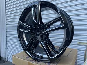 新品 ホイール STEINER SF-C 17x7.0J +55 5H-114.3 グロスブラック/ミーリング 1台分