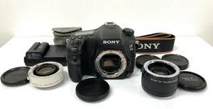 #4080 SONY カメラセット　α77 II ボディ ILCA-77M2 【充電器付き　MINOLTAレンズAF/MーAFIレンズ２個付き】 