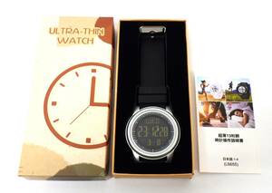 #4222 腕時計 メンズ デジタル スポーツウォッチ 超薄型 腕時計 防水 シンプル 男女兼用 多機能付き デジタル腕時計