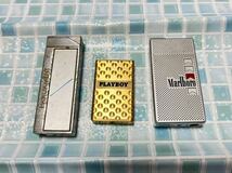 希少 ガスライター/マルボロ Marlboro/パーラメント Parliament/プレイボーイ PLAYBOY/レア物/セット売り/まとめ売り/喫煙グッズ_画像1