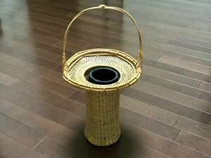 Art hand Auction Bamboo craft Flower basket Vase Japanese style Handmade, Hobby, Culture, Handcraft, Handicrafts, others