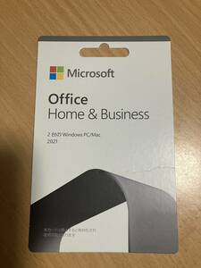 新品未使用 マイクロソフトoffice 2021 home&business PC2台