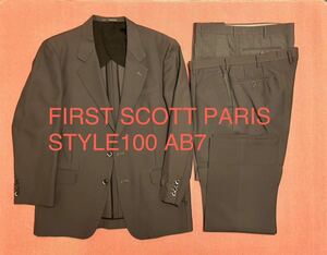 FIRST SCOTT PARIS メンズスーツ　灰色 STYLE100 AB7