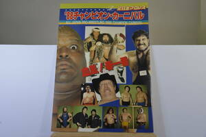 全日本プロレス　1988年チャンピオンカーニバル　パンフレット