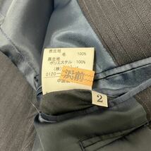 タケオキクチ TAKEO KIKUCHI スーツ セットアップ テーラードジャケット Super100's ウール ストライプ ネイビー L位_画像10