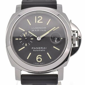 パネライ PANERAI PAM00104 ルミノールマリーナ デイト 自動巻き メンズ 良品 箱・保証書付き C#127877