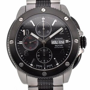  Epos EPOS 3388SBBKM2 sport b day date Chrono self-winding watch men's beautiful goods box * written guarantee attaching .D#127871