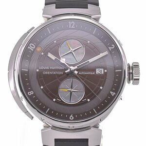  Louis * Vuitton LOUIS VUITTON Q10A1 язык b-ruoliente-shon Date compass функция самозаводящиеся часы мужской хорошая вещь E#128004