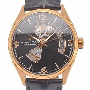  belt with translation Hamilton HAMILTON H327350 Jazzmaster Open Heart self-winding watch men's box * written guarantee attaching .E#128365