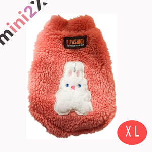 ピンクXL　ペット 可愛い 暖か ペット服 犬 猫 裏起毛 動きやすい タンクトップ ペットウェア ドッグ キャット パーカー コート ベスト