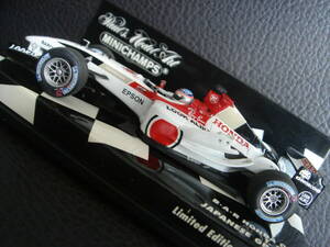 1/43 B.A.R ホンダ 006 佐藤琢磨 2004年 日本グランプリ HONDA JAPANESE GP T.SATO ミニチャンプス