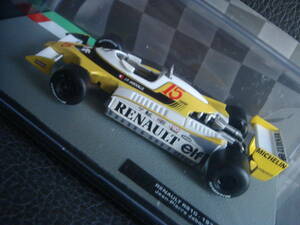 1/43 ルノー RS10 1979年 ジャン ピエール ジャブイーユ レア 未開封 RENAULT Jean-Pierre Jabouille IXO社製 ダイキャスト