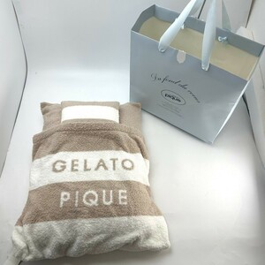 K★1円～ ジェラートピケ GELATO PIQUE CAT&DOG ベビモコおふとんセット ベージュ 未使用品 犬 猫 ペット用 ベッド