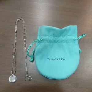 N★1円〜中古品 ティファニー TIFFANY＆Co ノーツ レター ネックレス イニシャル N SV925 4.3g 袋付