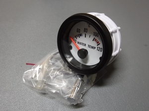  black rim white panel water temperature gage 52φ sensor attaching IG90TWTW-12V