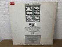 LPレコード 国内盤/見本盤/プロモ盤 非売品 A WORD TO THE WISE GUY / THE MIGHTY WAH! 1984年 VIL-6143 ジャンク 現状渡し54_画像2