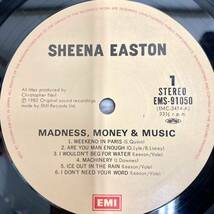 Madness, Money & Music マシーナリー / Sheena Easton シーナ・イーストン【LP アナログ レコード 】_画像4