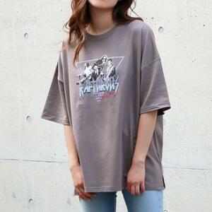 AB226 anap mimpi バンドプリントロックTシャツ 853-5146