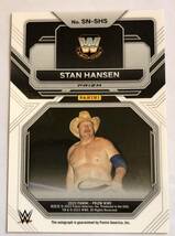 スタン・ハンセ スタン・ハンセン スタンハンセン 直筆サインカード 　2023 PANINI PRIZM　WWE silver prizm 全日本プロレス_画像2