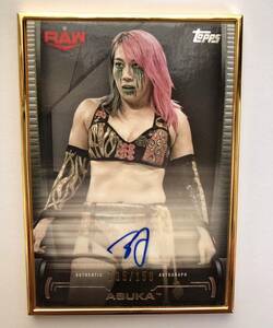 ASUKA　アスカ　 直筆　サインカード　ゴールドフレーム　１５０枚限定　2021 Topps WWE Undisputed Framed ＷＷＥ　女子プロレス