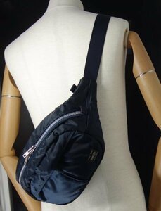 TK new goods . close condition Headporter HEAD PORTER waist bag navy blue navy series 