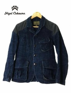 TK 希少 ナイジェルケーボン Nigel Cabourn マロリージャケット デニム タイガーカモ柄