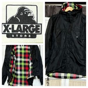 【希少】XLARGE エクストララージ× Wild Things Classic Mountain Parka ワイルドシングス マウンテンパーカーECWCS エコワックス 黒