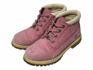 Timberland ティンバーランド 4ホール ブーツ size23ｃｍ/ピンクパープル系 ■■ レディース　ヌバックレザー 本革