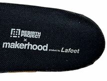 41/25.5~26cm【美品/REBIRTH PROJECT × makerhood × Lafeet】タビシューズ 足袋スニーカー 靴　レザー_画像8