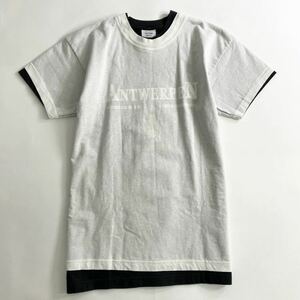 ○64k13《ポルトガル製》VETEMENTS ヴェトモン ヘインズボディ リメイク 半袖Tシャツ プリントTシャツ カットソー S ホワイト メンズ