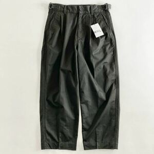 ◯ 57L5《新品》MHL. エムエイチエル マーガレットハウエル WASHED CHINO COTTON PANTS ワイドチノパンツ M カーキ メンズ